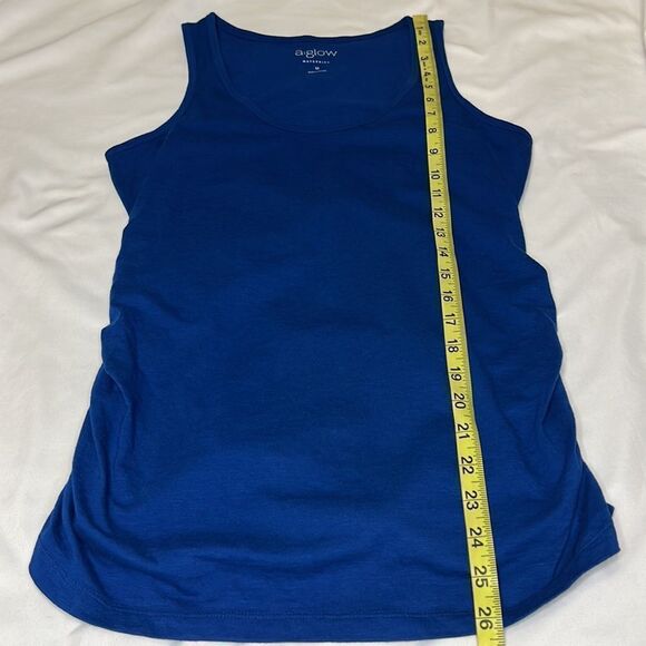 a:glow Blue Maternity Tank Top Size Medium - Picture 4 of 6